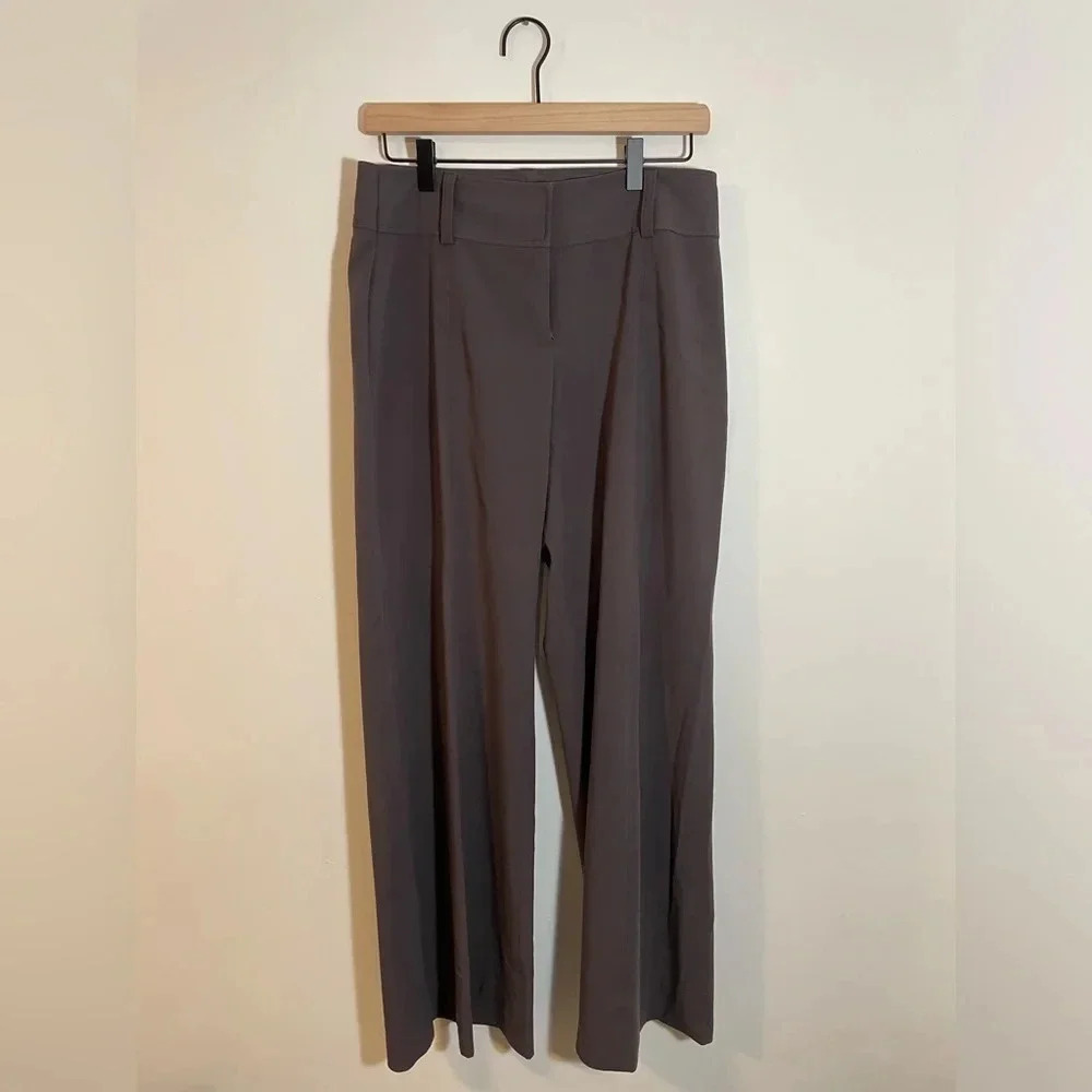CAbi Lauren Trouser Women's Size 8 Dress Pants Modern Wide Leg Gray Orig. $94